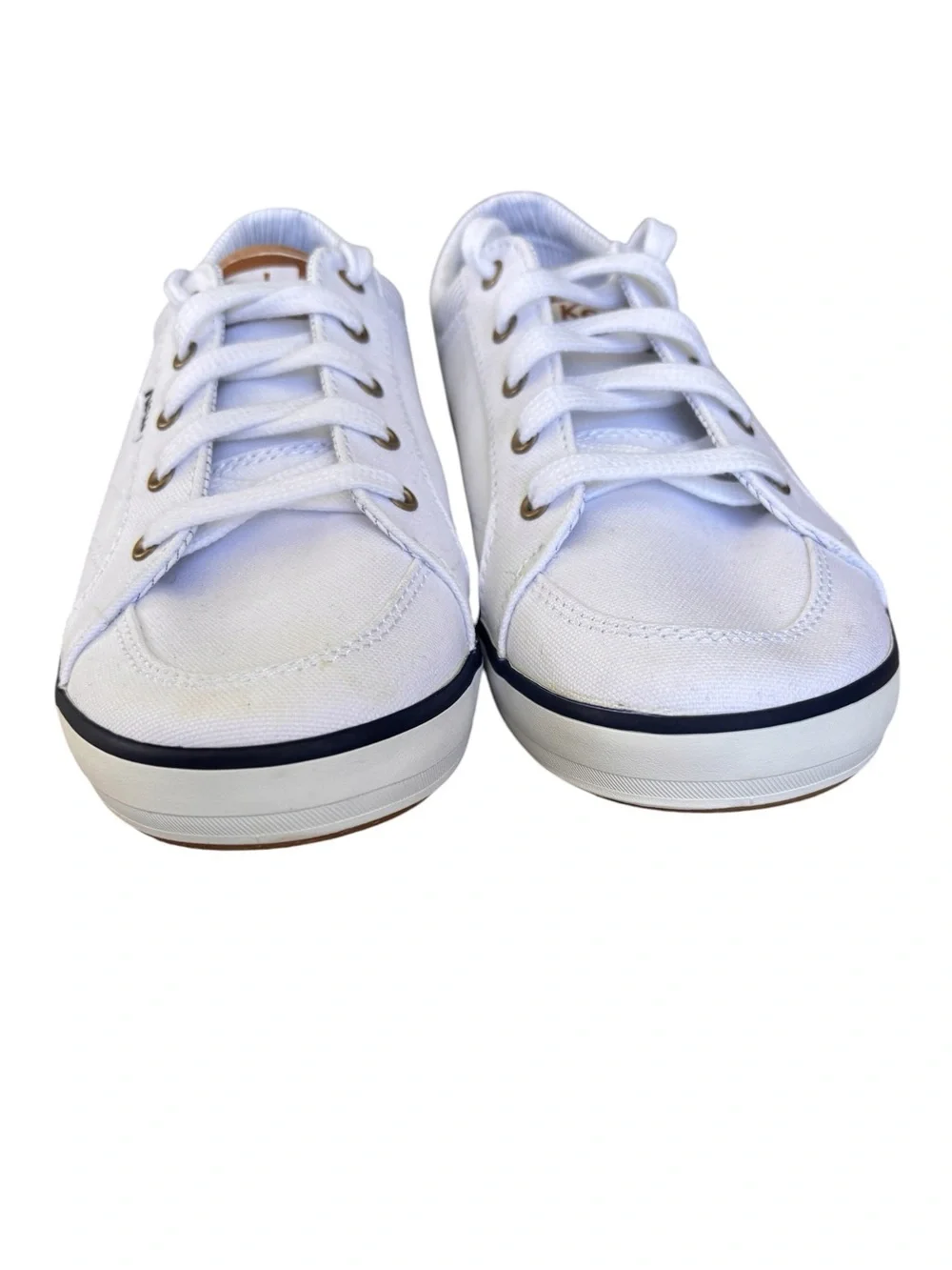 Keds NWOB Women's White with Navy Center III Sneakers 7.5